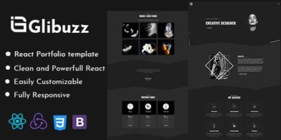 Glibuzz - Personal Portfolio React Template by themepresss
