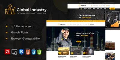 Global Industry- Factory & Industry HTML Template by expert-Themes