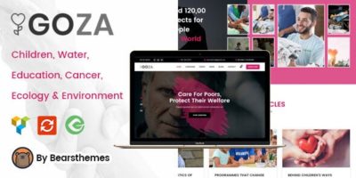 Goza - Nonprofit Charity WordPress Theme by Bearsthemes