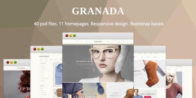 Granada - Responsive eCommerce PSD Template by Promokit