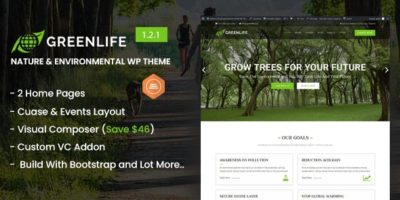 Greenlife - Nature & Environmental WP Theme by essentialwebapps
