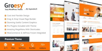 Groesy - Corporate Responsive Multi-Purpose WordPress Theme by SuPraTech