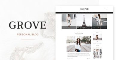 Grove - Personal Blog PSD Template by MontaukCo
