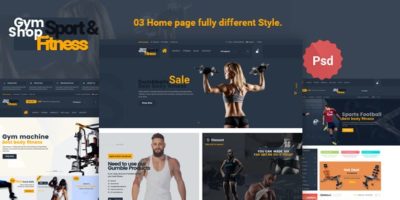 Gym_Shop eCommerce PSD Template by 24webgroup