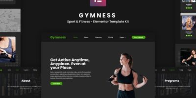 Gymness - Sport & Fitness Elementor Template Kit by portocraft