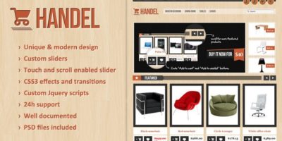 Handel - Unique & Modern OpenCart Template by BittLoader