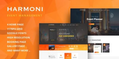 Harmoni - Event Management PSD Template by Last40