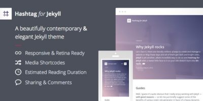Hashtag for Jekyll - An Elegant Blog Theme by obest