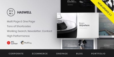 Haswell - Multipurpose One & Multi Page Template by 11Soft