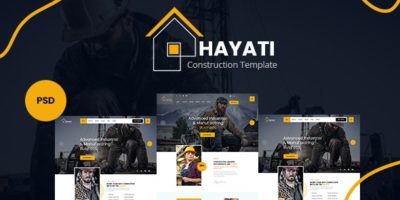 Hayati - Construction PSD Template by AtiX
