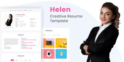 Helen - Creaive Resume Template by themes_mountain