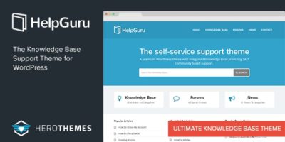 HelpGuru - A Self-Service Knowledge Base WordPress Theme by HeroThemes