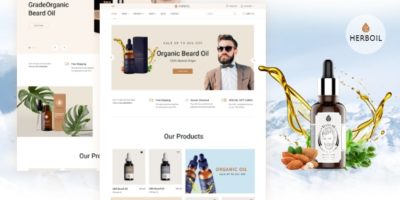 Herboil - Beard oil HTML Template by zwintheme