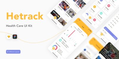 Hetrack - Health Care Mobile App by Capi_Creative_Design