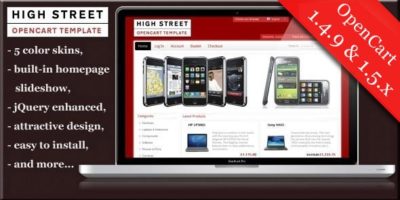 High Street premium Opencart theme by tomsky