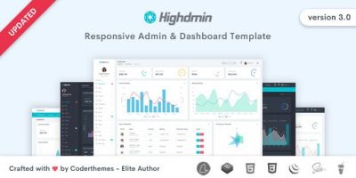 Highdmin - Admin & Dashboard Template by coderthemes
