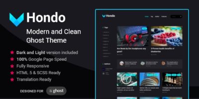 Hondo - Multipurpose Ghost Blog by EstudioPatagon