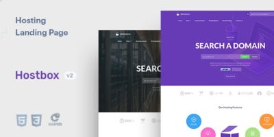 Hostbox WHMCS & HTML5 Landing Page by brandio
