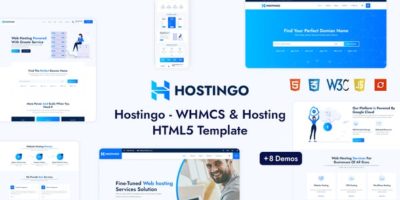 Hostingo - WHMCS & Hosting HTML5 Template by peacefuldesign