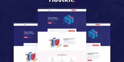 Hostkit - Hosting Services Elementor Template Kit by MeemCode