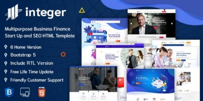 INTEGER – Creative Digital Agency HTML-5 Template + RTL Ready by Codeliono