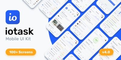 IOTASK Mobile - UI Kit for Todo & Management Apps by WhiteUiStore