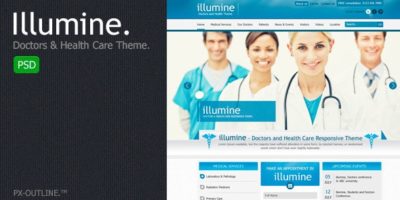 Illumine – Doctors & Health Care Theme (PSD) by pxoutline