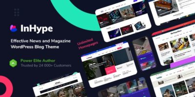 InHype - Blog & Magazine WordPress Theme by dedalx