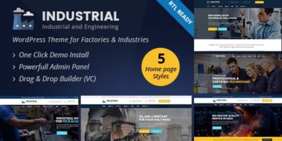 Industrial - Industry and Engineering WordPress Theme by ThemeChampion