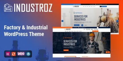 Industroz - Factory & Industrial WordPress Theme by GridValley