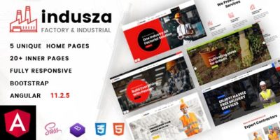 Indusza - Industrial & Factory Angular Template by thewebmax