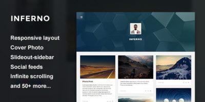 Inferno - Responsive Header Theme by thejenyuan
