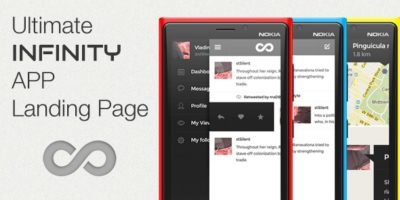 Infinity App - Ultimate Landing Page by SquirrelLabs