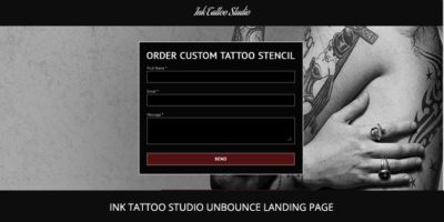 Ink Tattoo Studio - Unbounce Landing Page by Webdesignn