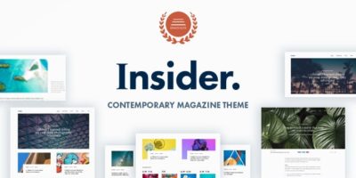 Insider - Contemporary Magazine and Blogging Theme by Darinka