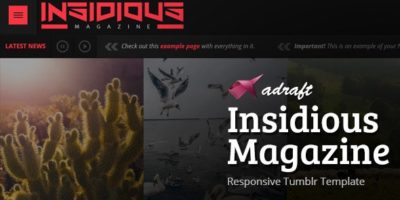 Insidious Magazine - Responsive Tumblr Theme by adraft