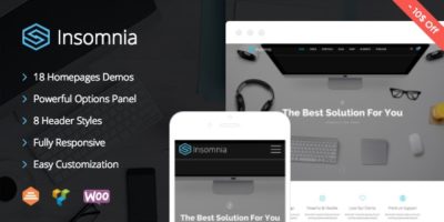 Insomnia - Beautiful and Modern Creative WordPress Theme by DankovThemes