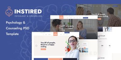 Inspired - Psychology & Counseling PSD Template by wpthemeshaper