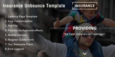 Insurance Unbounce Landing Page  by paulthekkinen