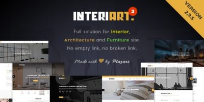 InteriArt - Furniture & Interior WordPress Theme by TemPlaza-Hub