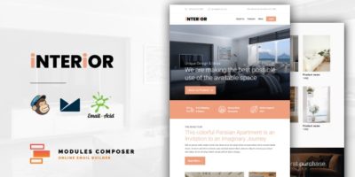 Interior - E-Commerce Responsive Furniture and Interior design Email with Online Builder by Psd2Newsletters