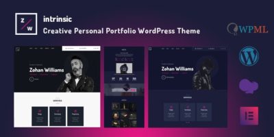 Intrinsic - Creative Personal Portfolio WordPress Themes by SoftHopper