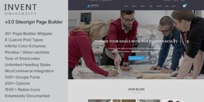 Invent - Education Course College WordPress Theme by LiveMesh