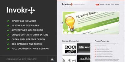 Invokr - Premium HTML Website Template by ThemeChills