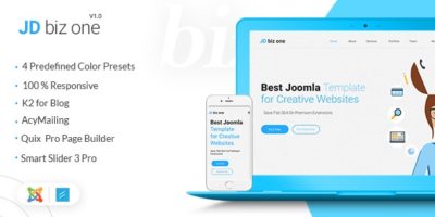 JD BizOne - Creative Multipurpose One Page Joomla Template by Joom_Dev
