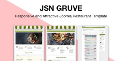 JSN Gruve - Responsive and Attractive Joomla Restaurant Template by joomlashine