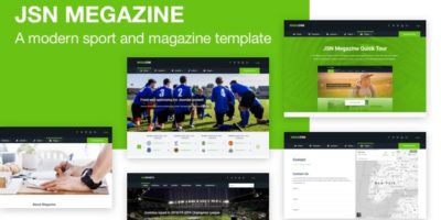 JSN Megazine - Responsive Modern Sport and Magazine Template for Joomla by joomlashine