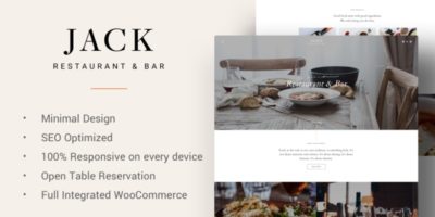 Jack - Restaurant WordPress Theme by WossThemes