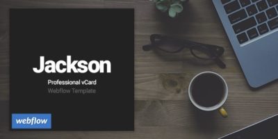 Jackson - Professional vCard Webflow Template by webisir
