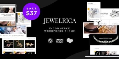 Jewelrica - eCommerce WordPress Theme by tokopress